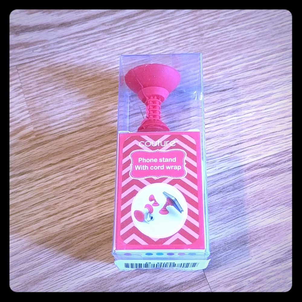 Red silicone phone stand