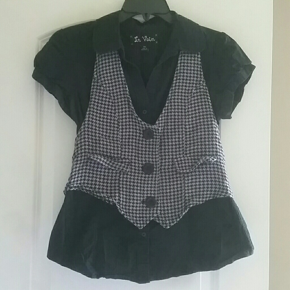 In Vain Top with Vest