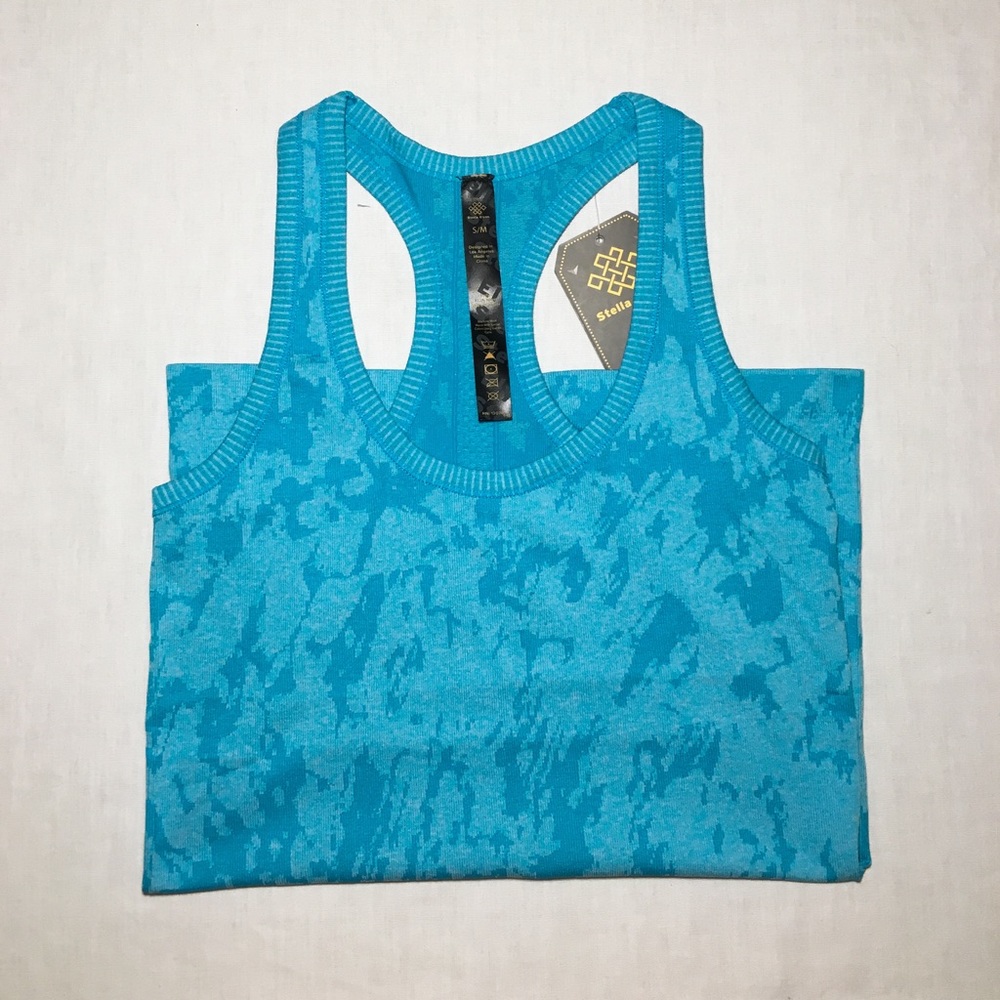 Turquoise racerback tank. Perfect for the gym!