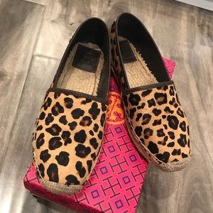 Genuine Tory Burch Leopard Espadrille