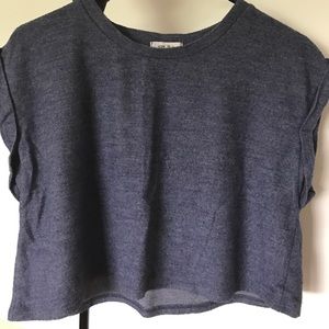 Navy Crop Top