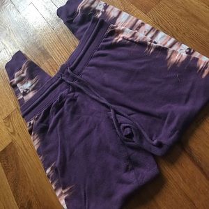 Purple with pink and white joggers