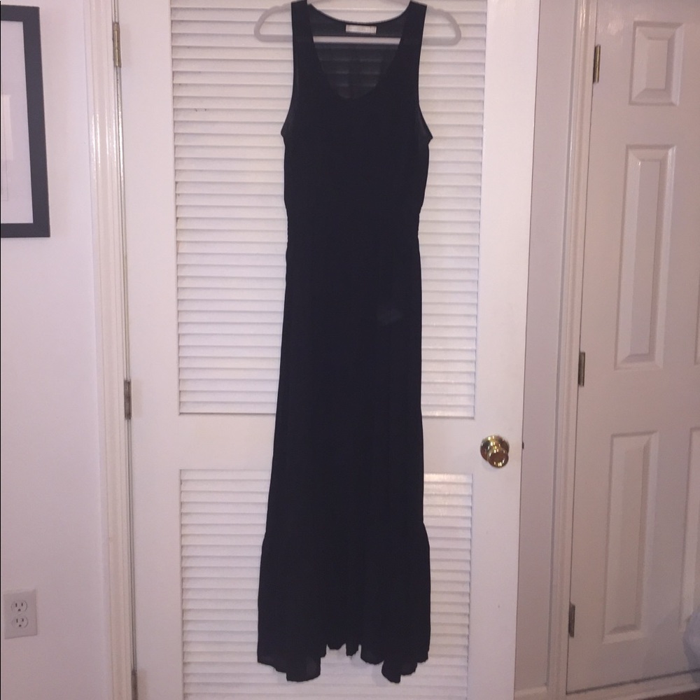 Sheer black maxi