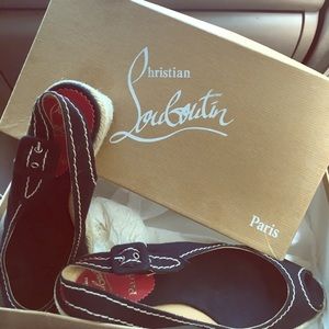 AUTHENTIC Christian Louboutin RED BOTTOM wedges