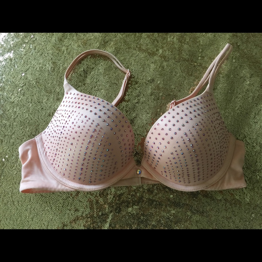 VS Rhinestone Push-up Bra