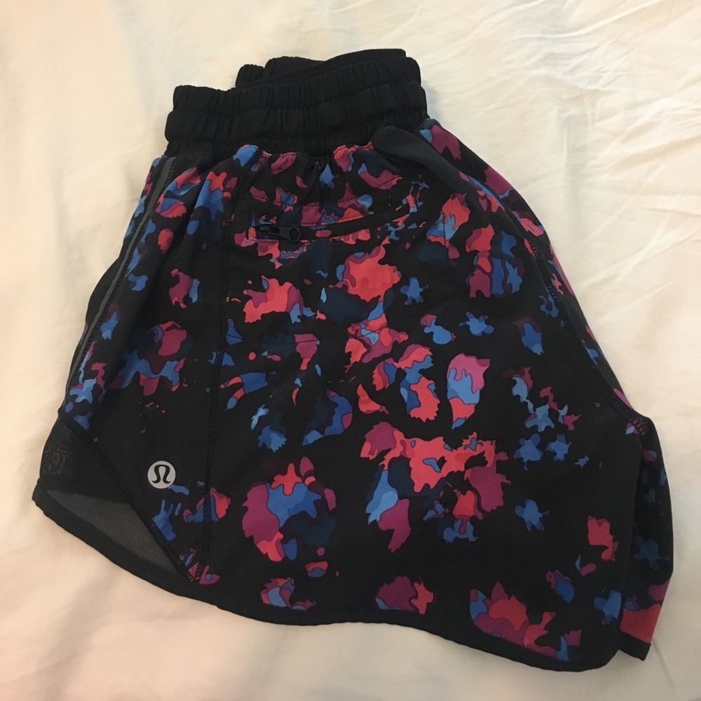 Adorable Flowered Lululemon HottyHot (Long) Shorts