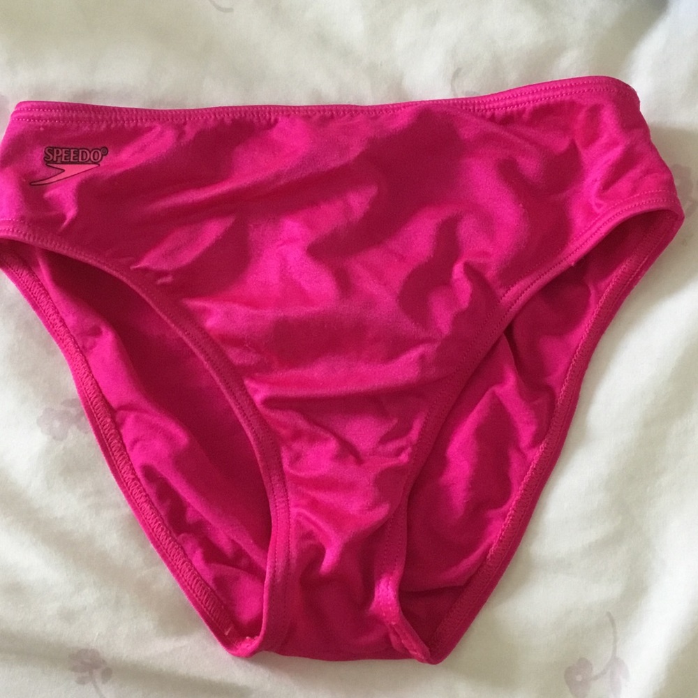 Bold pink speedo bottom