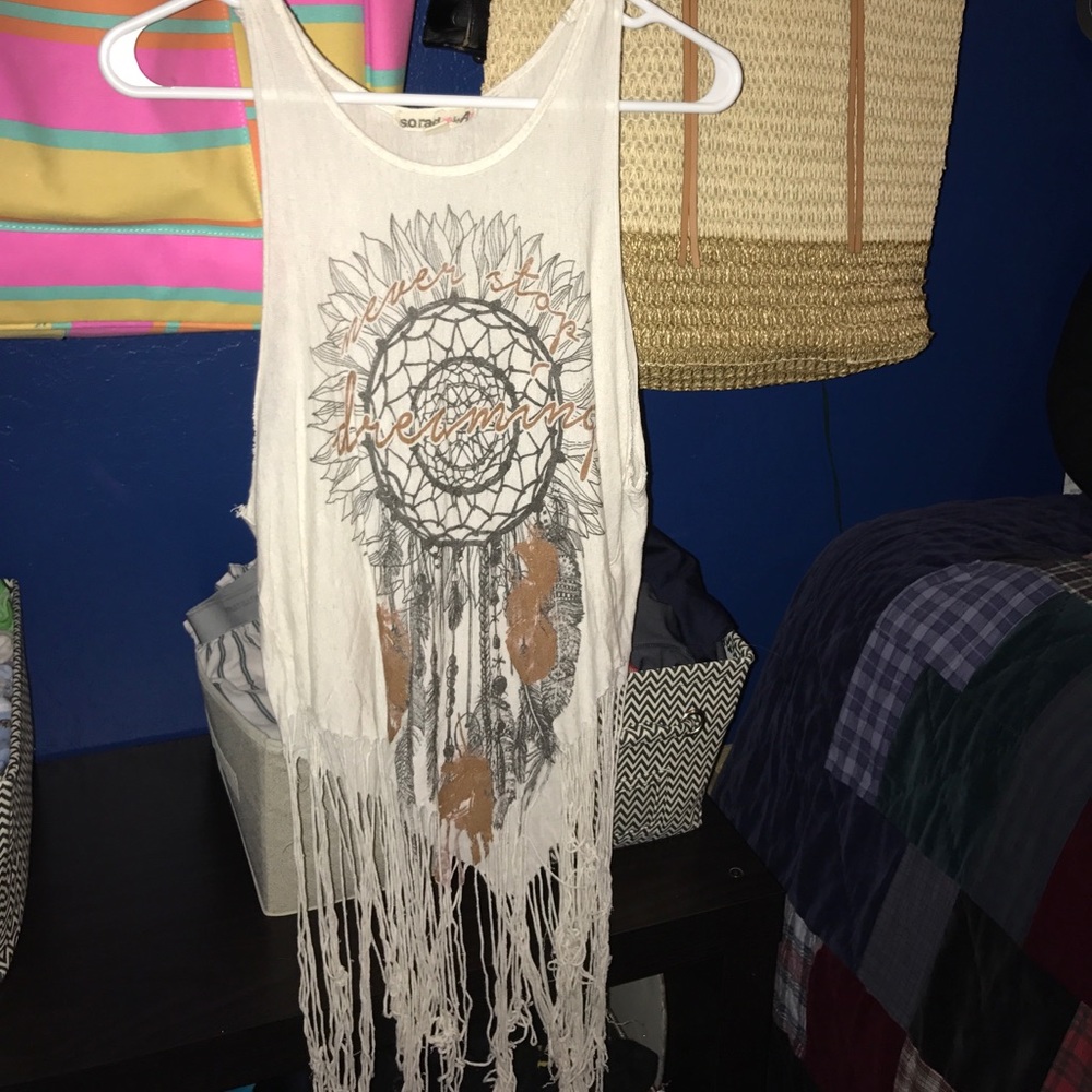 Never stop dreaming tank top.