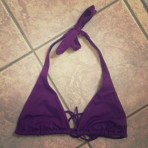 Victoria's Secret purple halter swim top