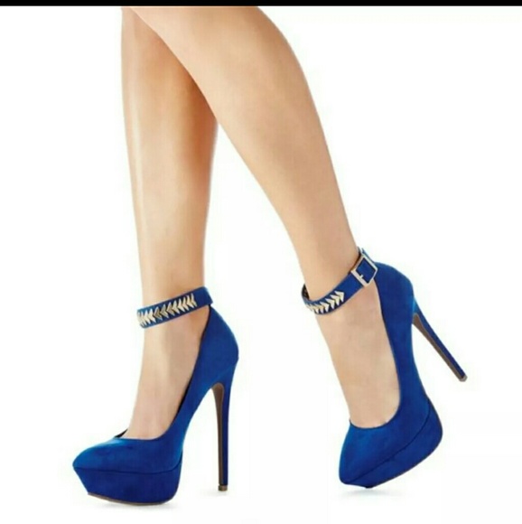 JustFab Shoes - 🔥FINAL🔥NWOB JustFab Verena cobalt platform heels