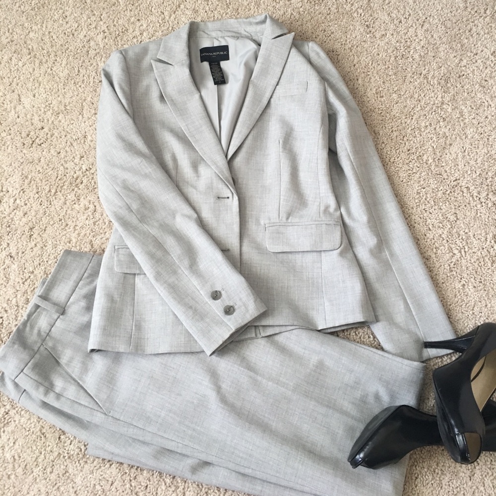 Banana Republic Factory Gray Suit