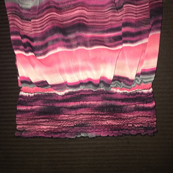 DAYTRIP DRESSY TANK W/ELASTIC GATHERED BOTTOM - Picture 3 of 4