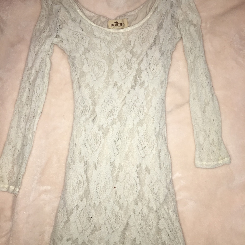 Small Hollister White Lace Dress