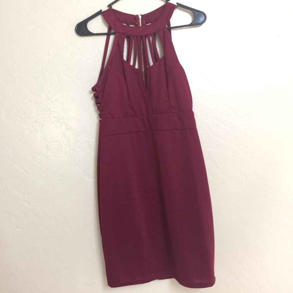 Maroon formal dress