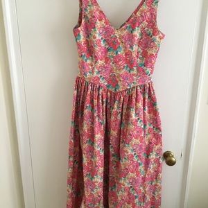 Vintage Laura Ashley calico/floral dress
