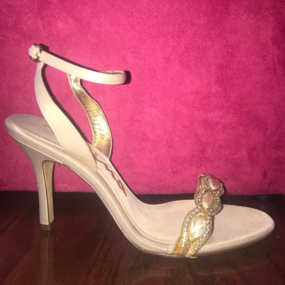 Strappy Satin Heel