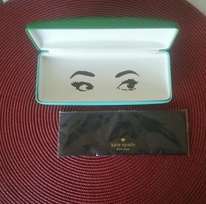 Kate Spade eyeglass case w/ cleaning cloth