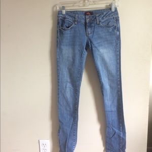 Medium-wash skinny jeans!