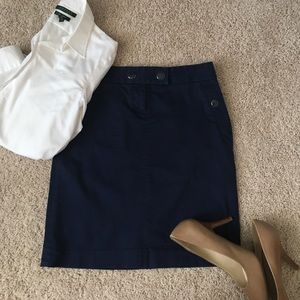 J. Crew Factory Navy Pencil Skirt