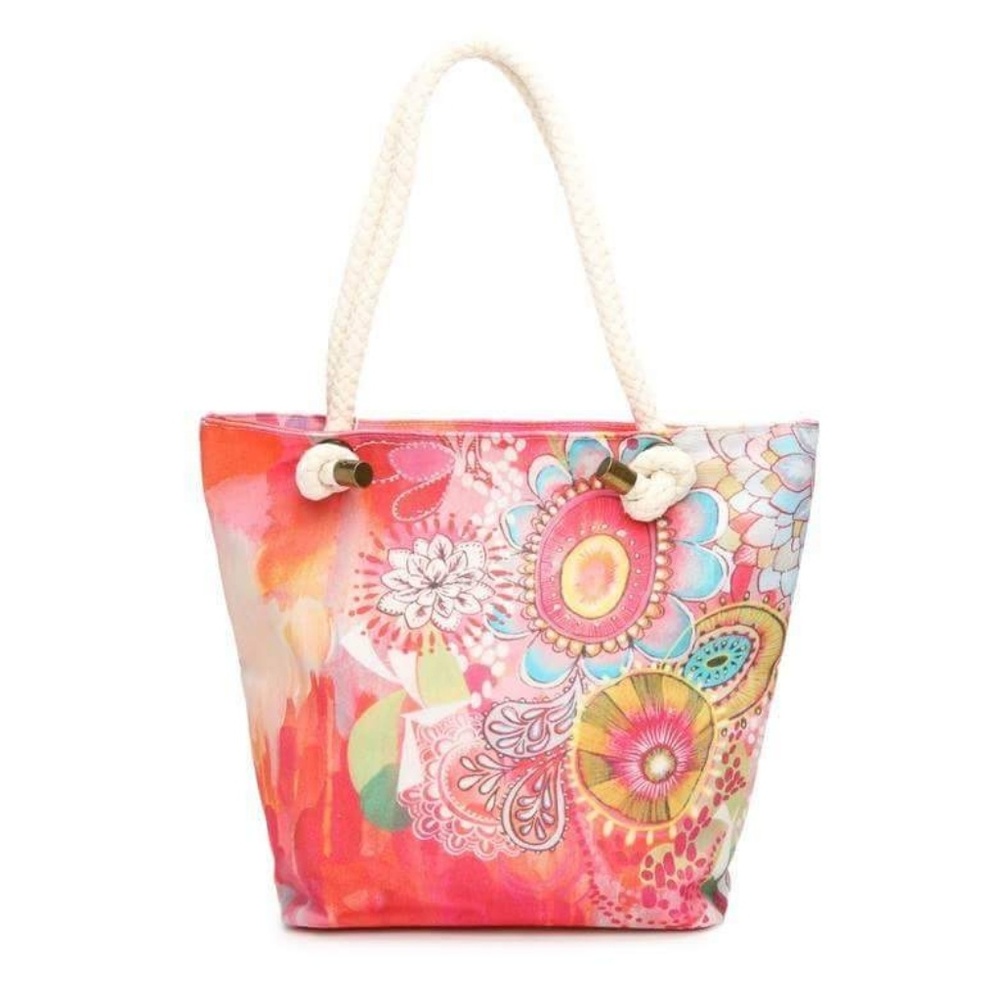 "Stephanie Corfee Artwork" Flower Canvas Bag