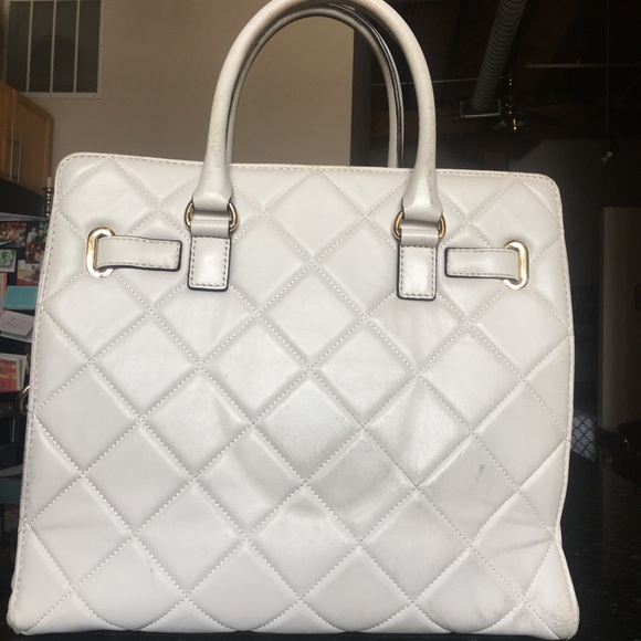 Michael Kors Hamilton Tote in Cream - Picture 3 of 8