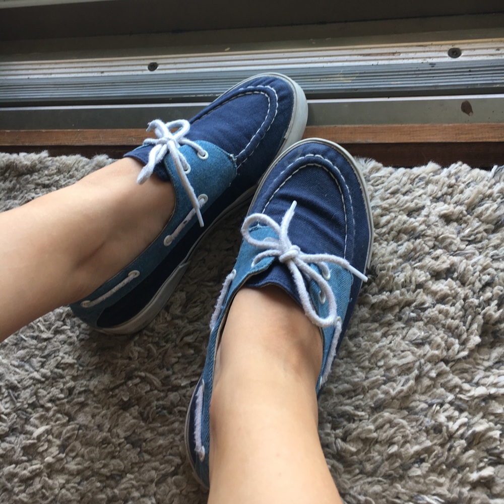 Blue Lace Up Shoes