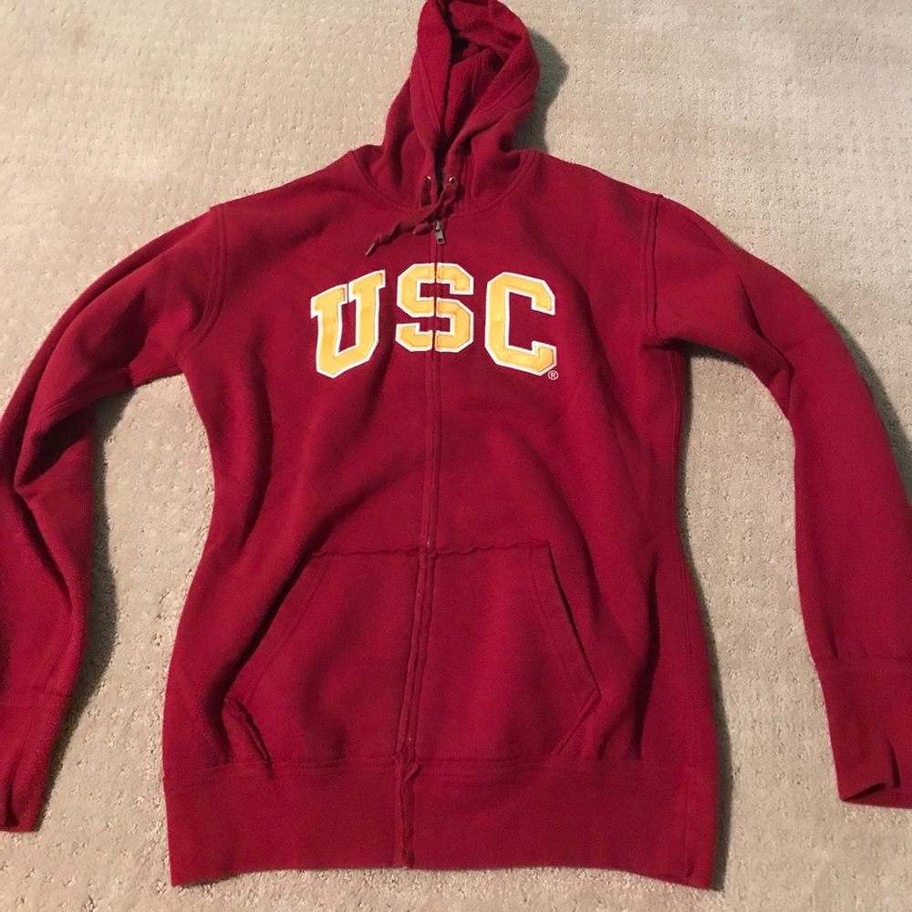 Hooded USC sweat jacket