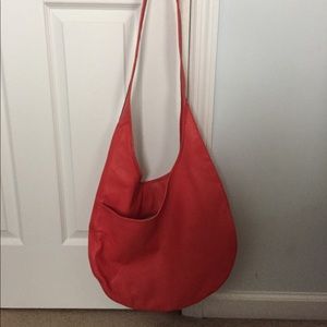 Coach Coral-Red hobo/cross body bag