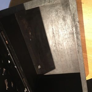 Hand carved wooden jewelry box