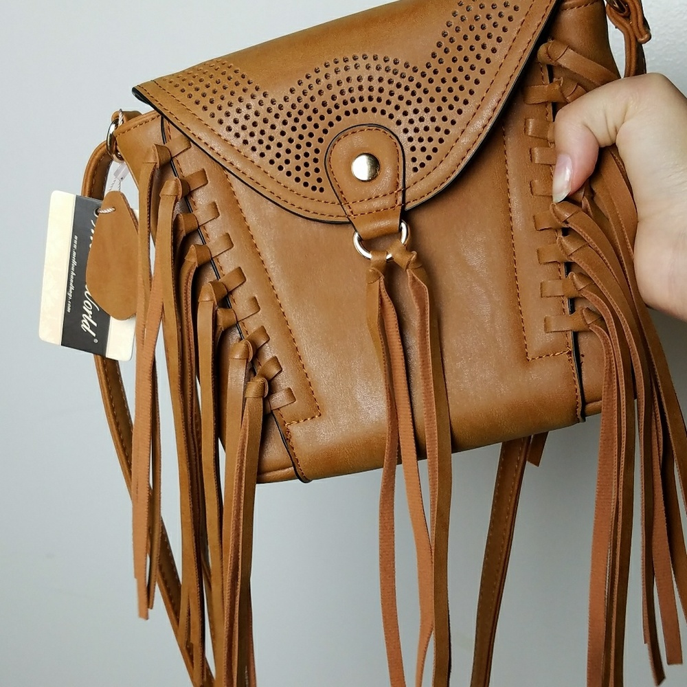 A cute boho fringe purse