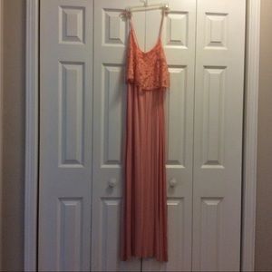 Peach maxi dress