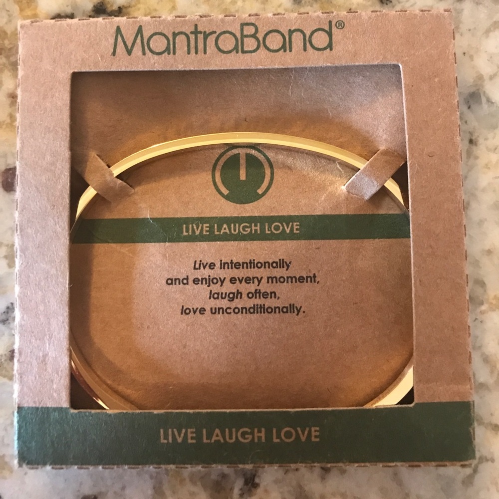 Mantraband live laugh love bracelet NWT
