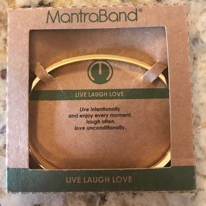 Mantraband live laugh love bracelet NWT