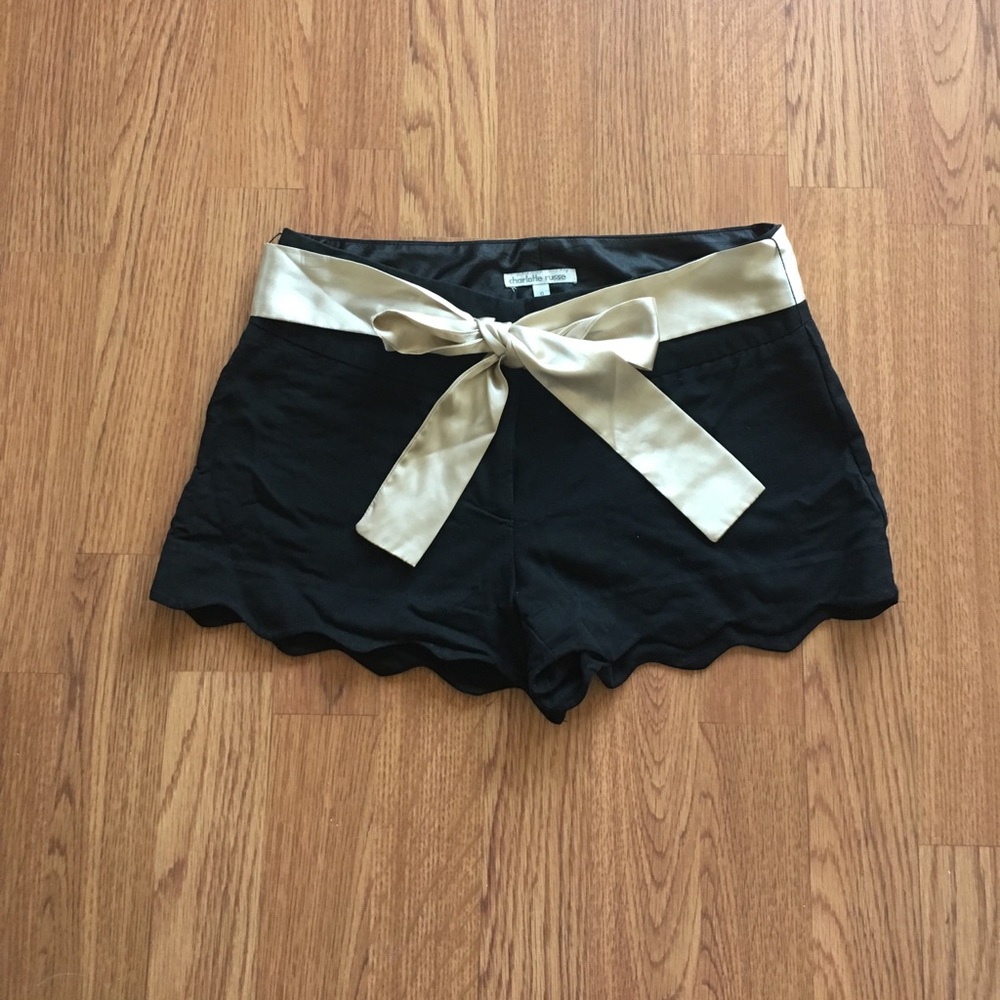 Charlotte Russe Black Dress Shorts