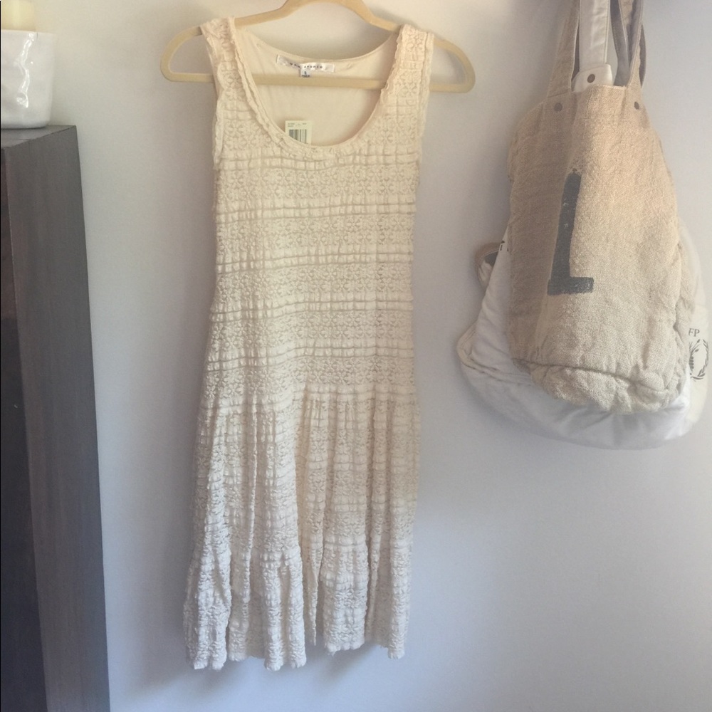 NWT - Max Studio Cream Dress