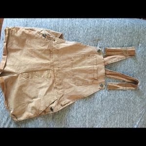 Corduroy Don't Ask Why short overalls