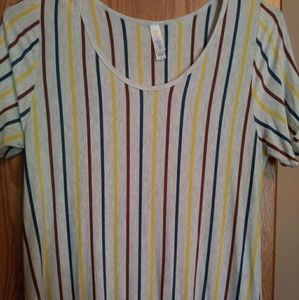 Lularoe Striped Classic Tee