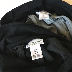 TWO Maternity Pencil Skirts Gray/Black