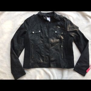 Faux leather jacket