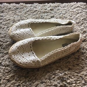 Charlotte Russe crocheted flats