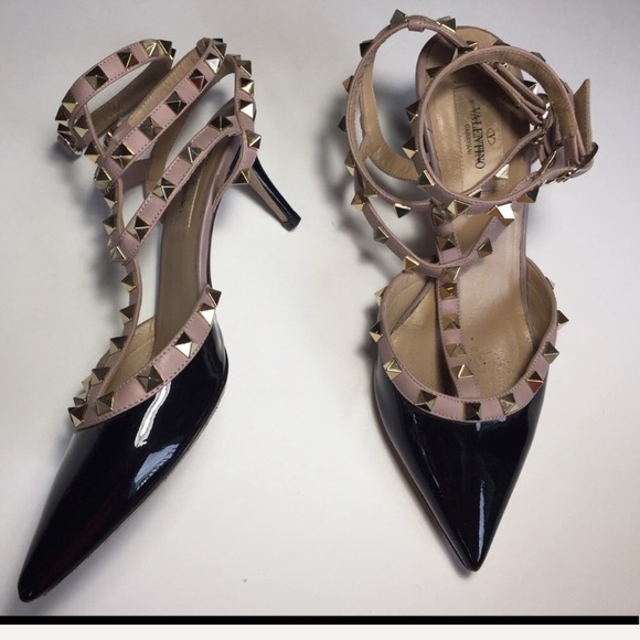 Valentino Shoes - Valentino Rockstud kitten heels 37.5 authentic