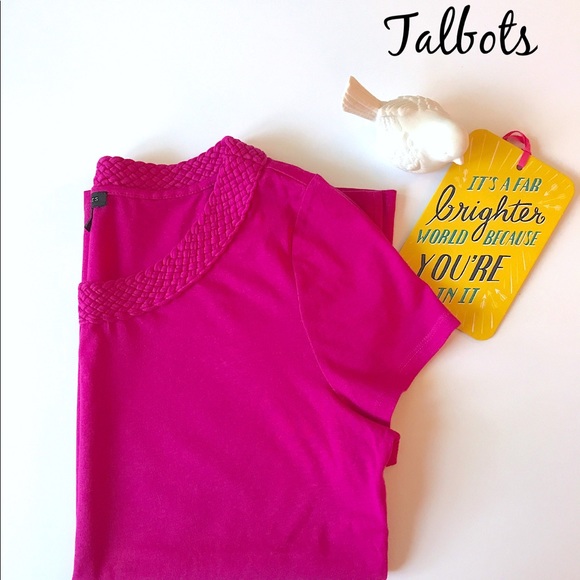 Talbots Tops - EUC large pink Talbots short sleeve t-shirt