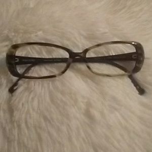 Vera Wang green tortoise eyeglasses frame V177
