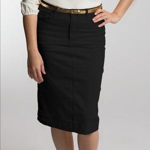 Jade Mackenzie Black Denim Skirt.