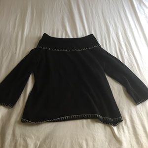 black off the shoulder blouse