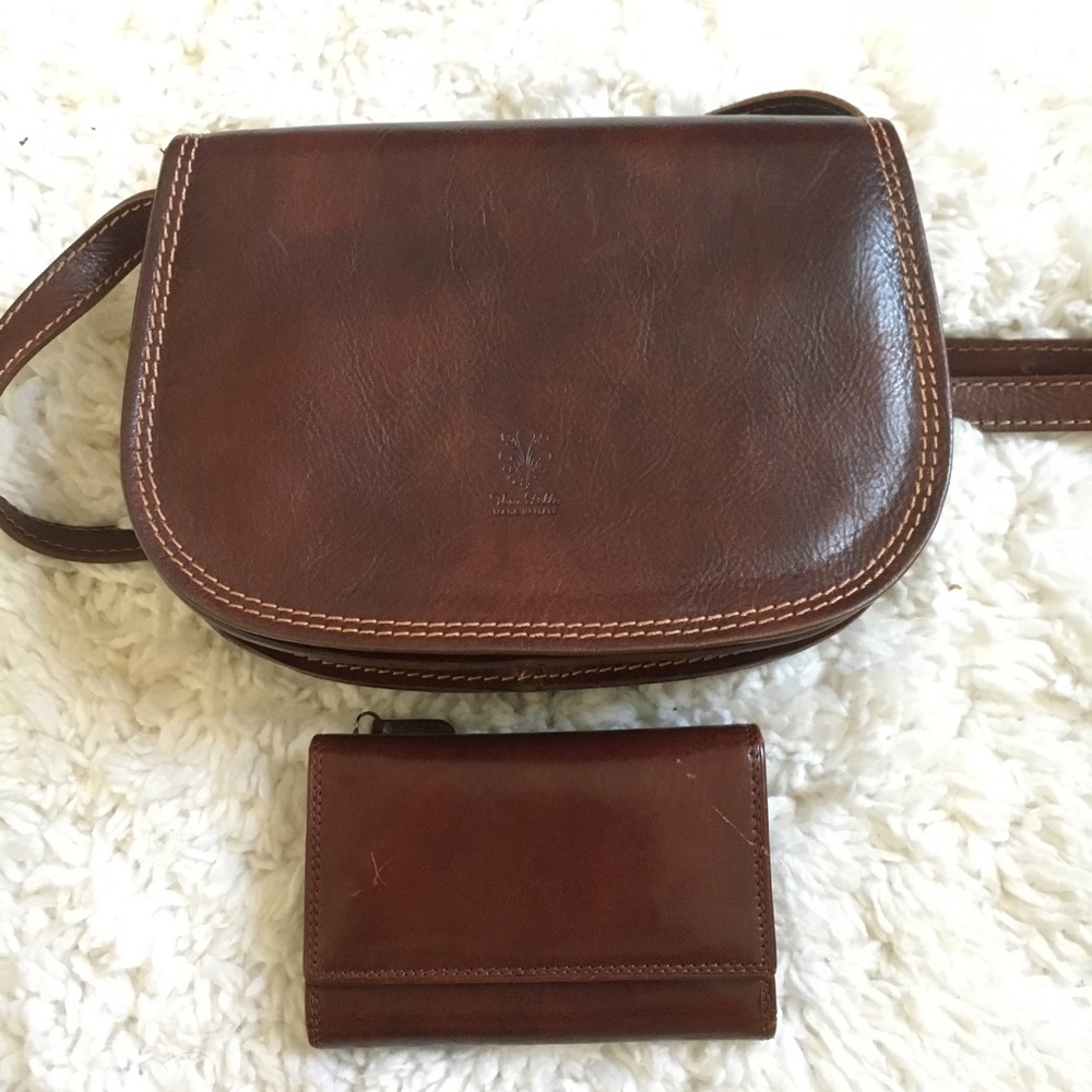 Authentic leather crossbody