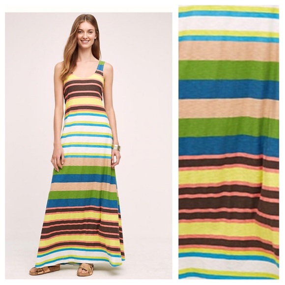 Tracy Reece Spectrum Striped Maxi Dress - Picture 2 of 4