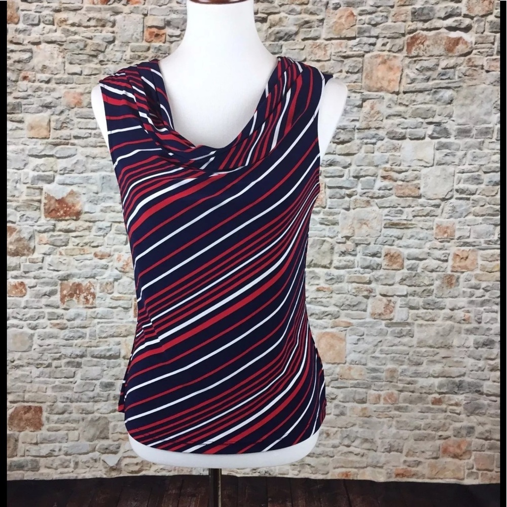 VINTAGE CHAPS Ralph Lauren Sleeveless Blouse Sz L