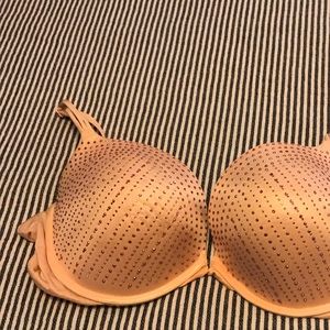 Pink Victoria Secret Bra with Rhinestones 36DD.