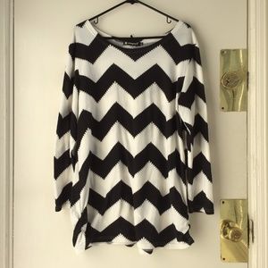 Allegra K, Oversized Knit T-Shirt